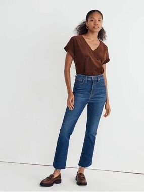 Madewell Cali Demi-Boot Cropped Jeans Medium Wash Women's - Size 27